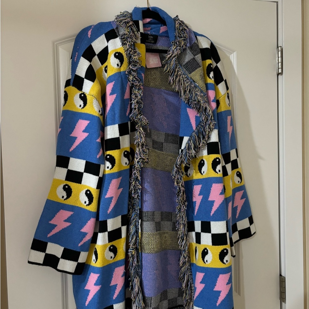 Dressed in Lala Fringe Cardigan NWT